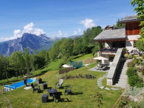 appartement en chalet individuel sauna piscine